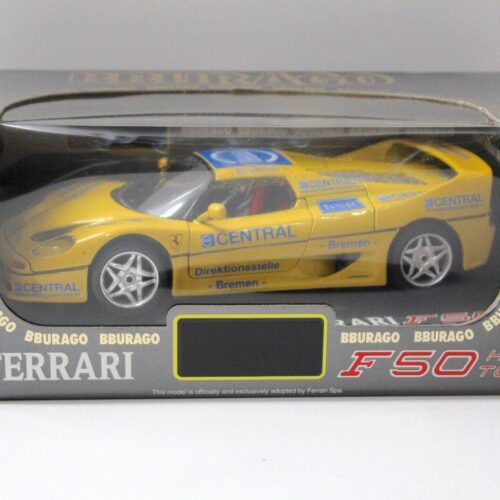 1:18 Bburago Ferrari F50 Hardtop "CENTRAL" yellow