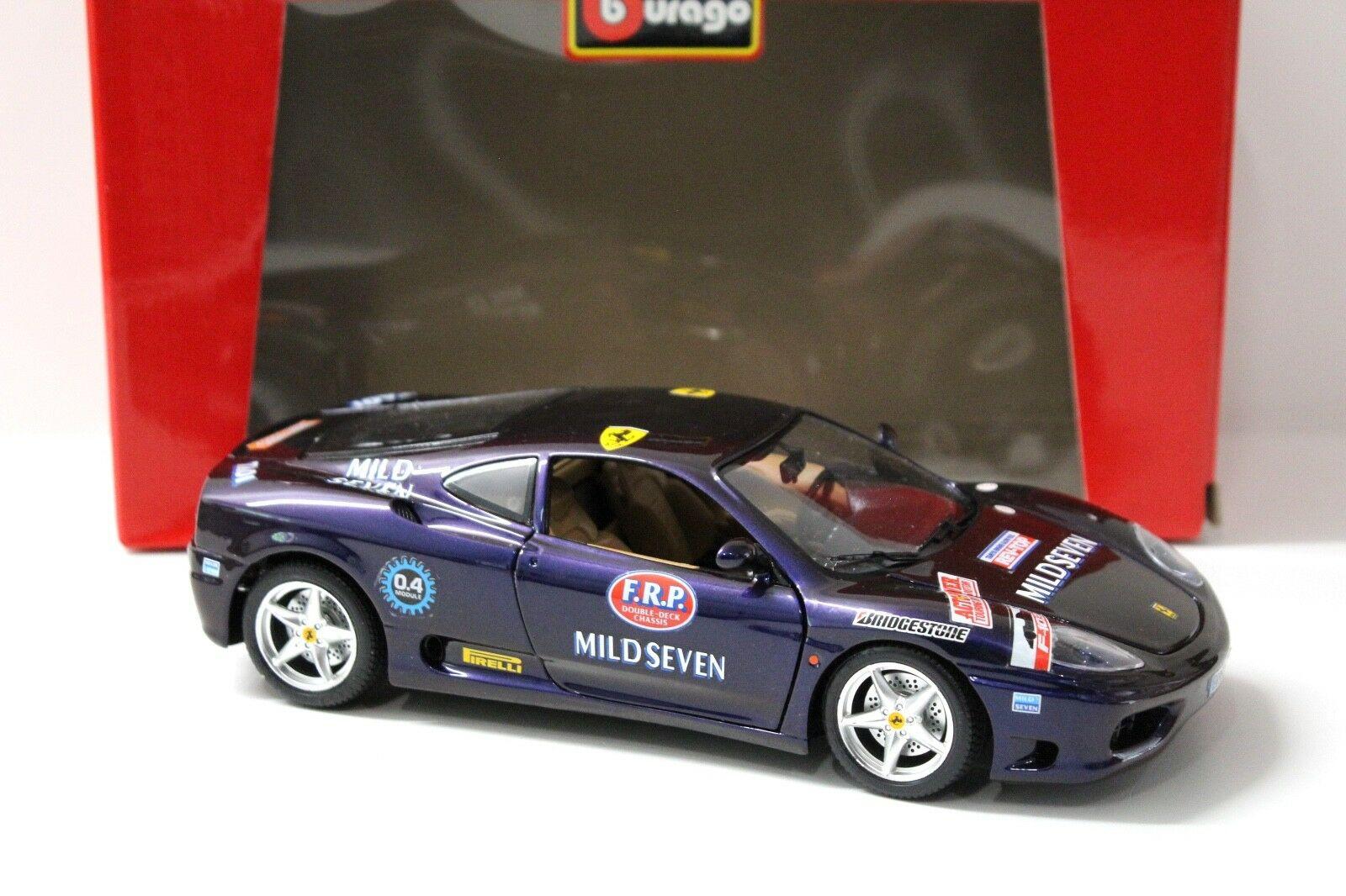 1:18 Bburago Ferrari 360 Modena MILD SEVEN purple