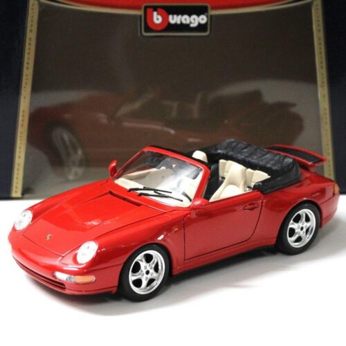 1:18 Bburago Porsche 911 (993) Carrera Cabriolet red