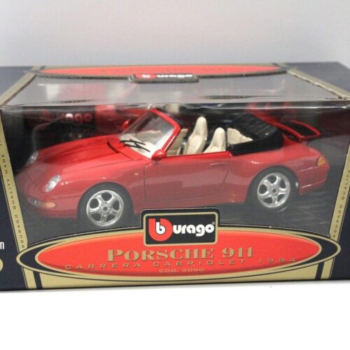 1:18 Bburago Porsche 911 (993) Carrera Cabriolet red