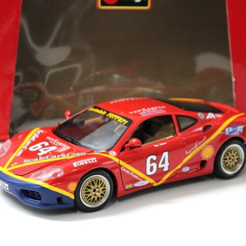 1:18 Bburago Ferrari 360 Modena SCOTTSDALE BBR EDITION BBS WHEELS #64 red