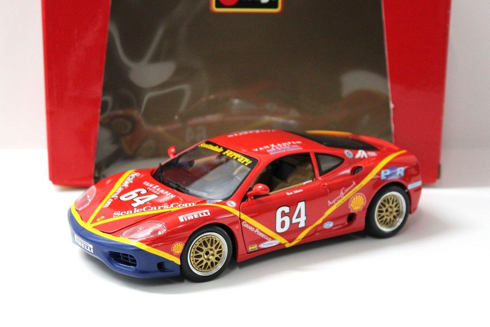 1:18 Bburago Ferrari 360 Modena SCOTTSDALE BBR EDITION BBS WHEELS #64 red