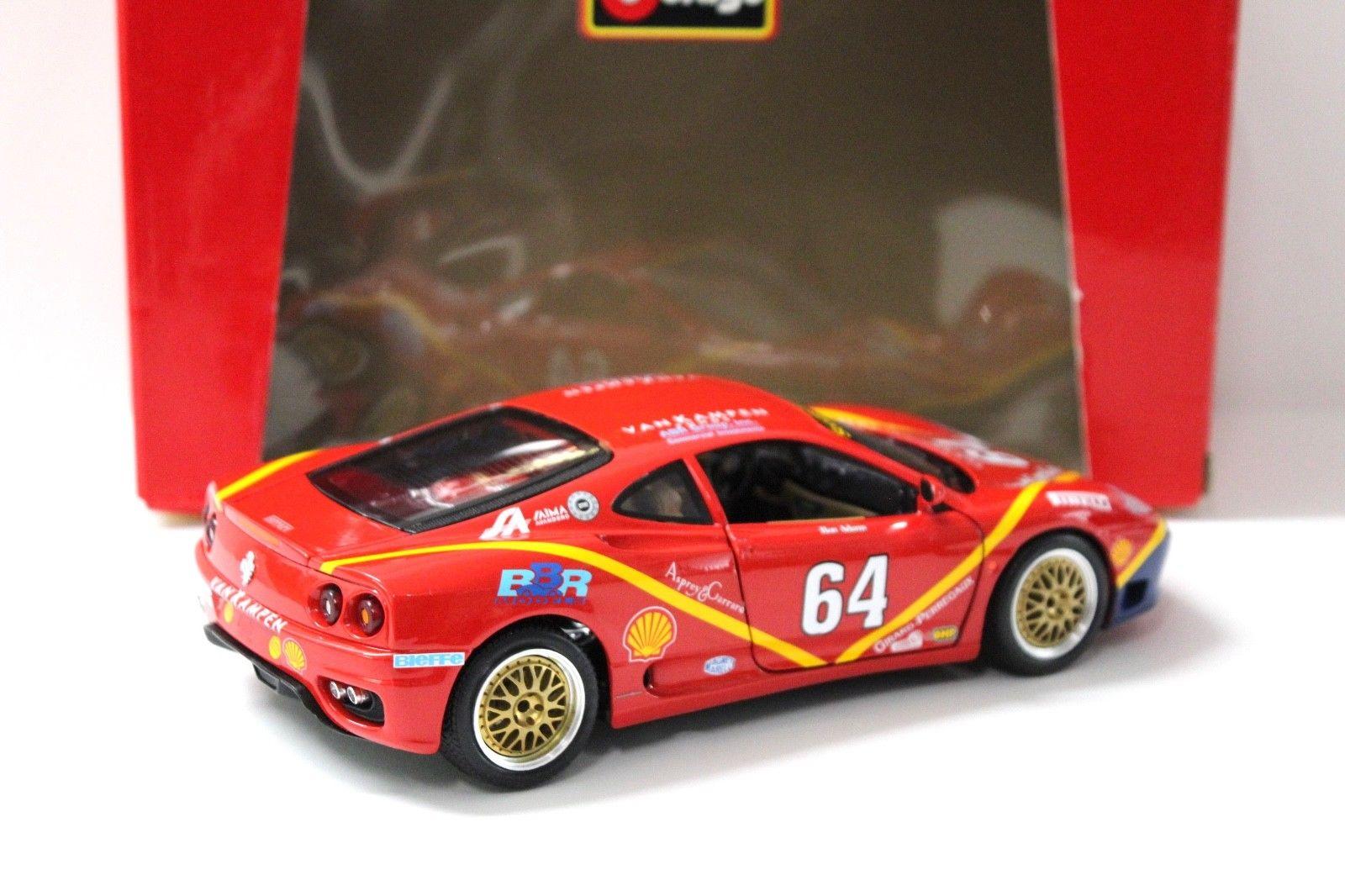 1:18 Bburago Ferrari 360 Modena SCOTTSDALE BBR EDITION BBS WHEELS #64 red