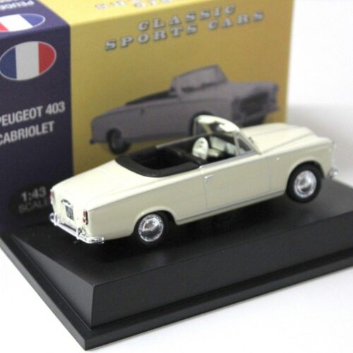 1:43 Atlas By Norev Peugeot 403 Cabriolet beige Classic Cars