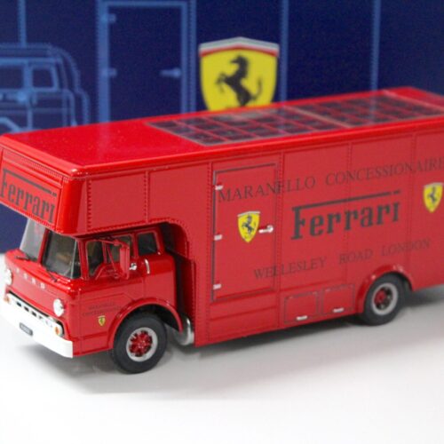 1:43 Exoto Ford C-Type Renntransporter Race Truck "FERRARI MARANELLO" red