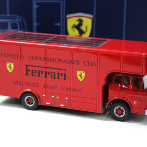 1:43 Exoto Ford C-Type Renntransporter Race Truck "FERRARI MARANELLO" red