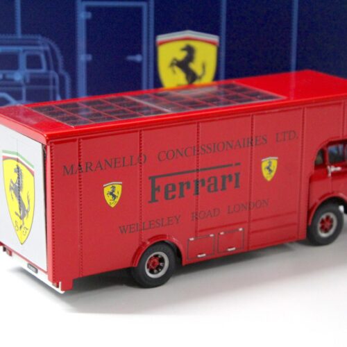 1:43 Exoto Ford C-Type Renntransporter Race Truck "FERRARI MARANELLO" red