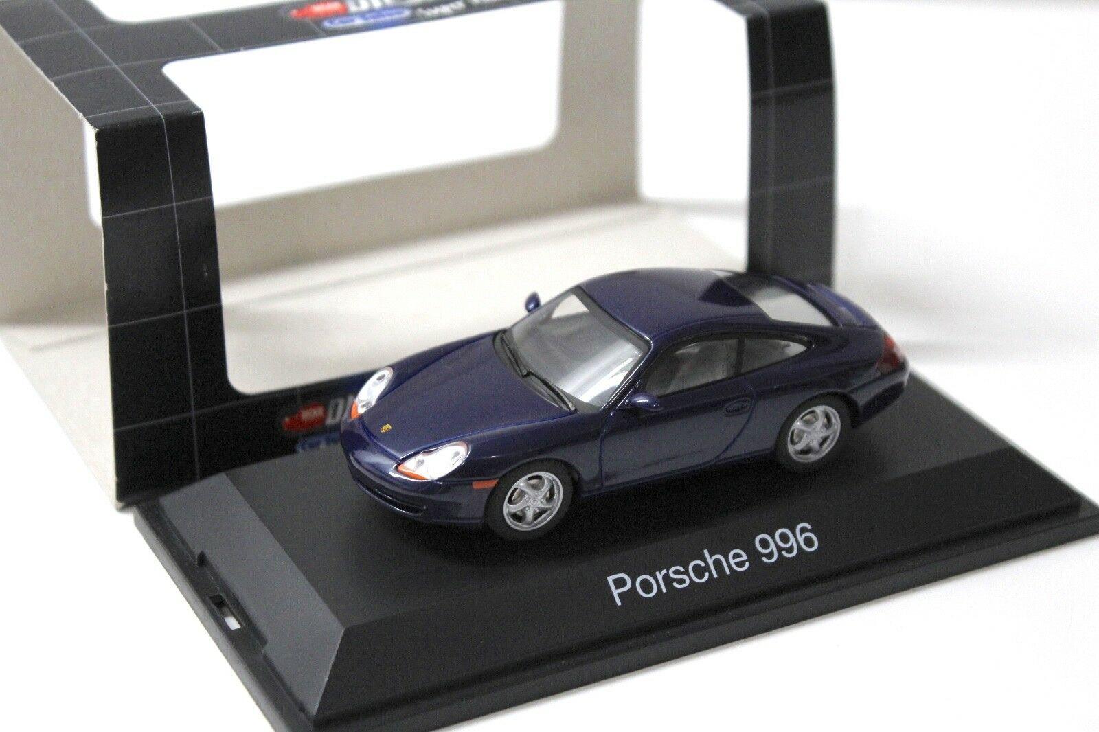1:43 Dickie Schuco Porsche 911 996 Carrera Coupe blue