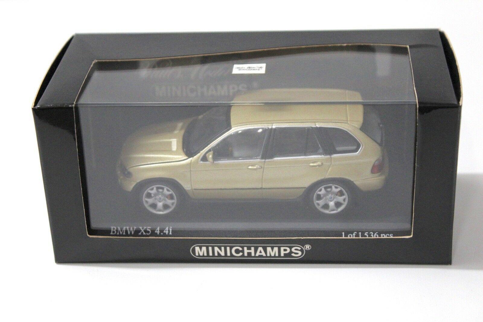 1:43 Minichamps BMW X5 E53 4.4i light yellow 2000
