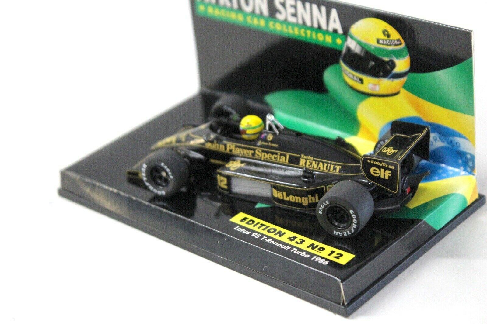 1:43 Minichamps Lotus 98T 1986 Ayrton Senna #12