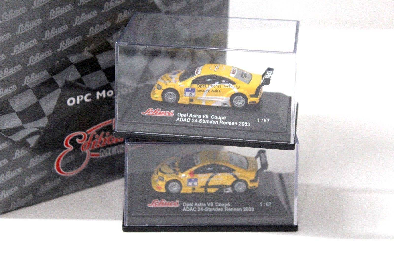 1:87 Schuco Opel Astra V8 24h-Rennen 2003 ADAC SET/ Band