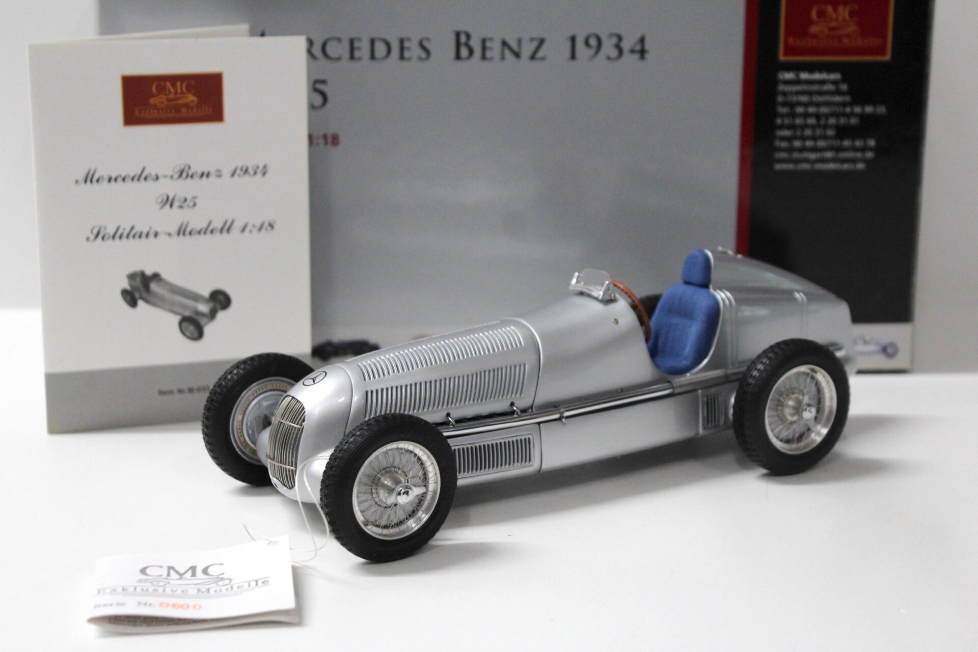 1:18 CMC Mercedes W25 Der erste Silberpfeil 1934