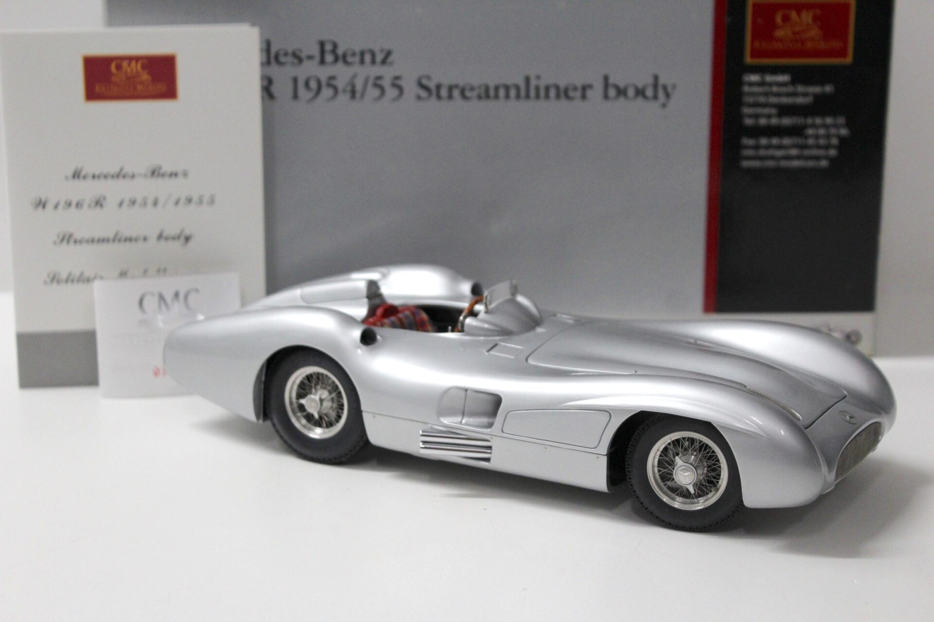 1:18 CMC Mercedes W196R Streamliner Body 1954/55 silver M-044