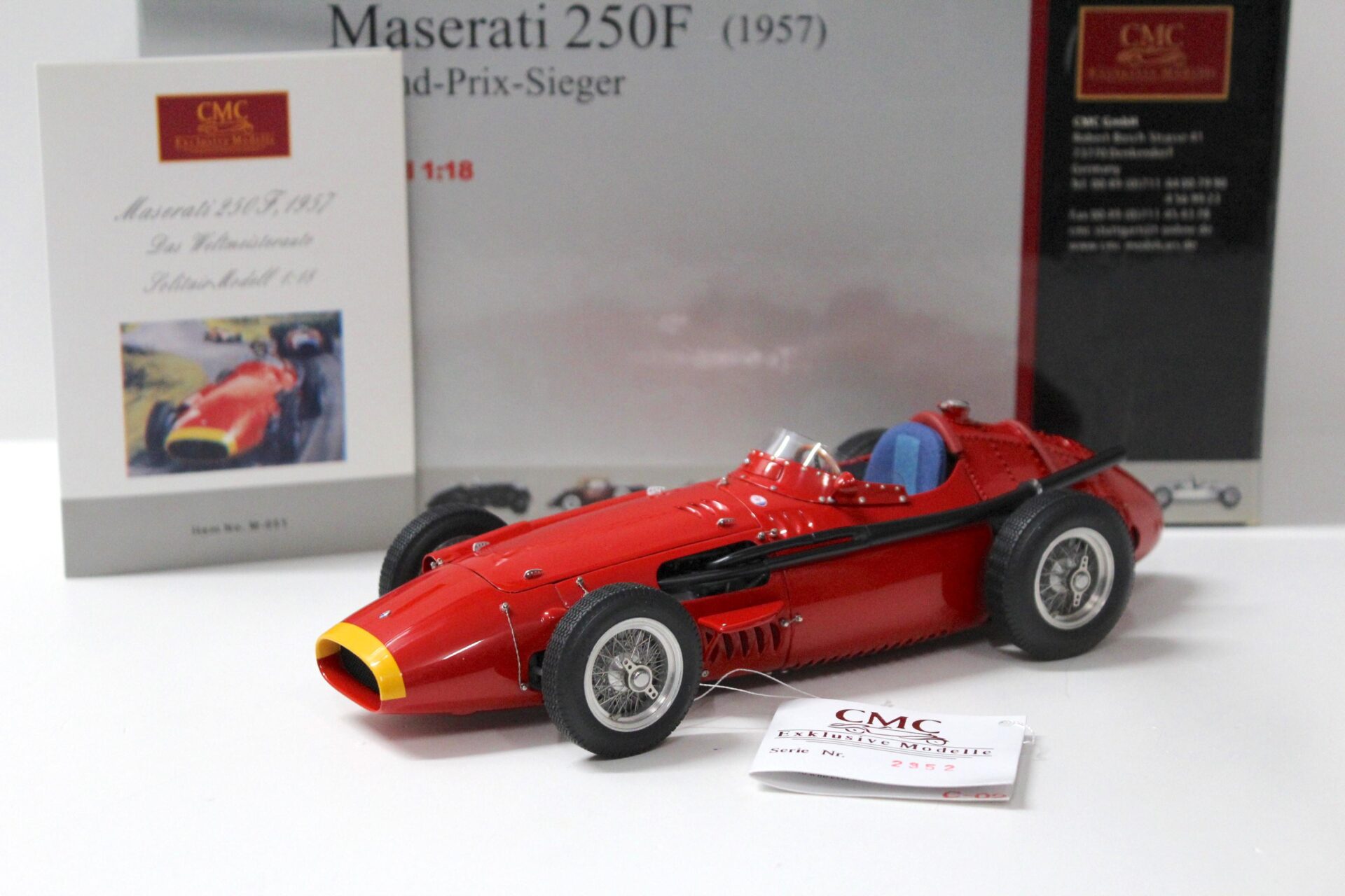 1:18 CMC Maserati 250F Grand-Prix-Sieger 1957 red M-051