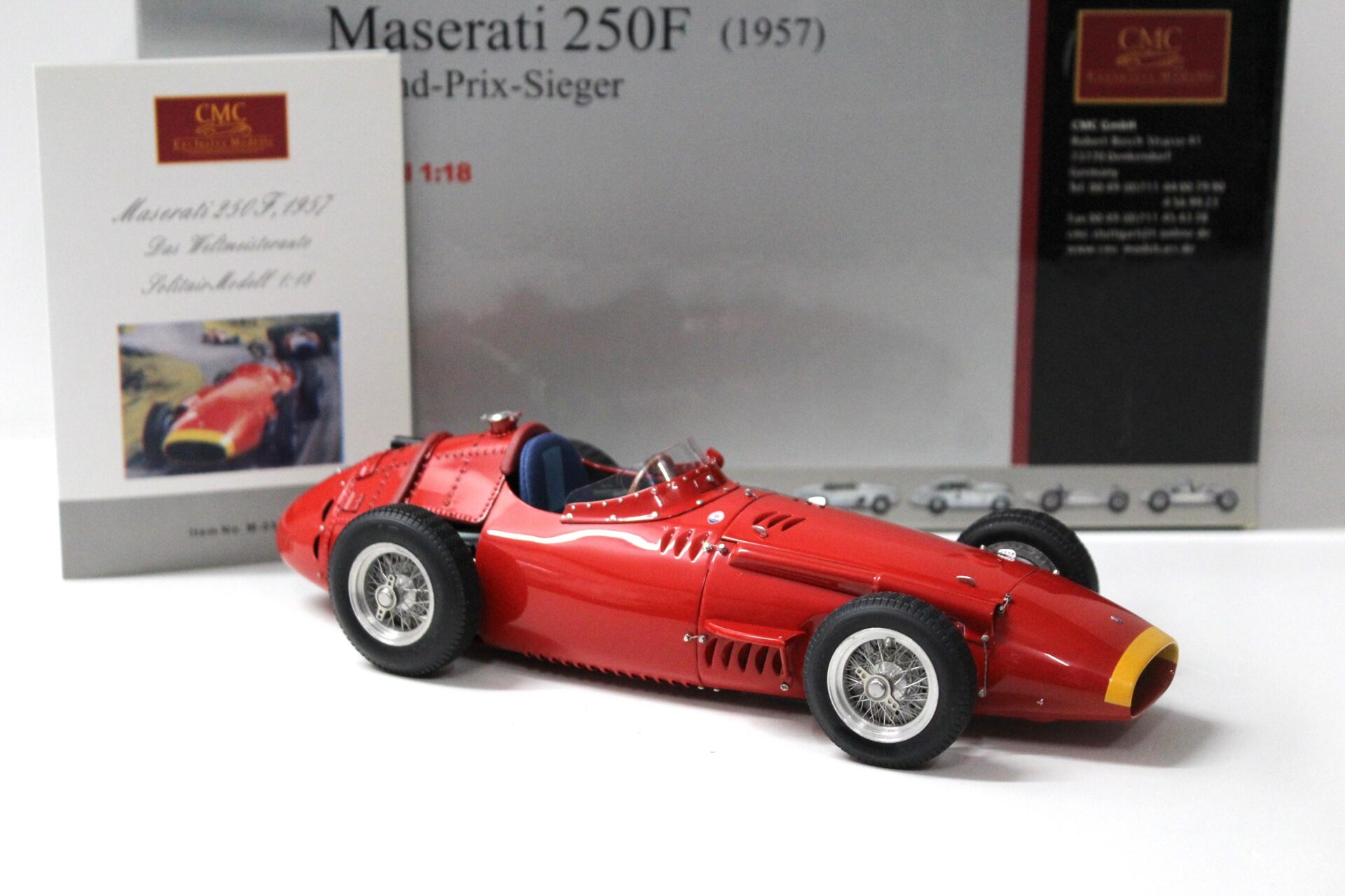 1:18 CMC Maserati 250F Grand-Prix-Sieger 1957 red M-051
