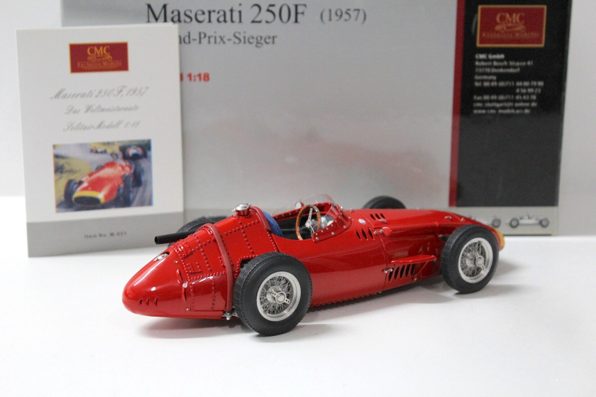 1:18 CMC Maserati 250F Grand-Prix-Sieger 1957 red M-051