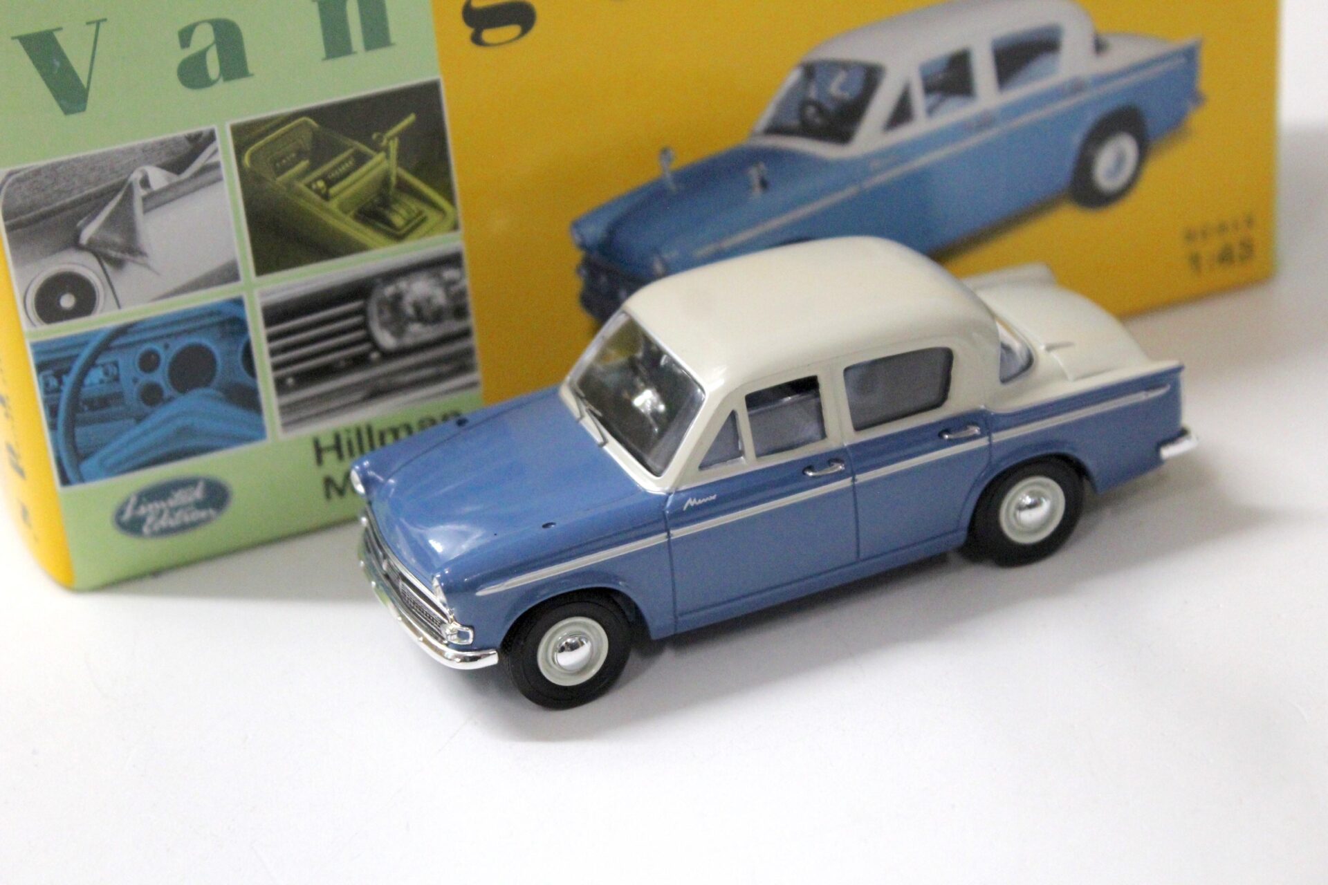 1:43 Vanguards Hillman Minx IIIA Azure blue & Pearl grey
