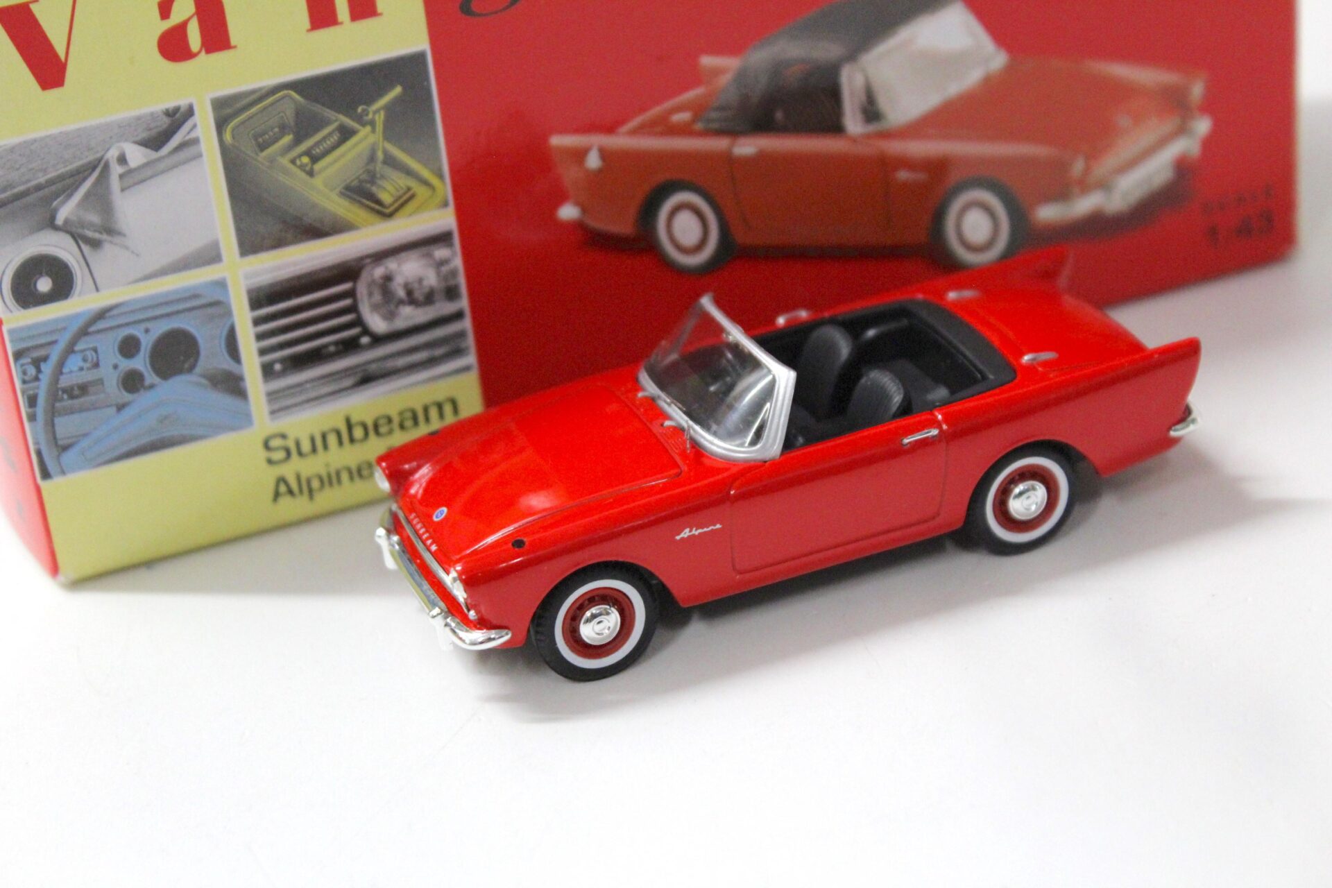 1:43 Vanguards Sunbeam Alpine MKII Carnival red