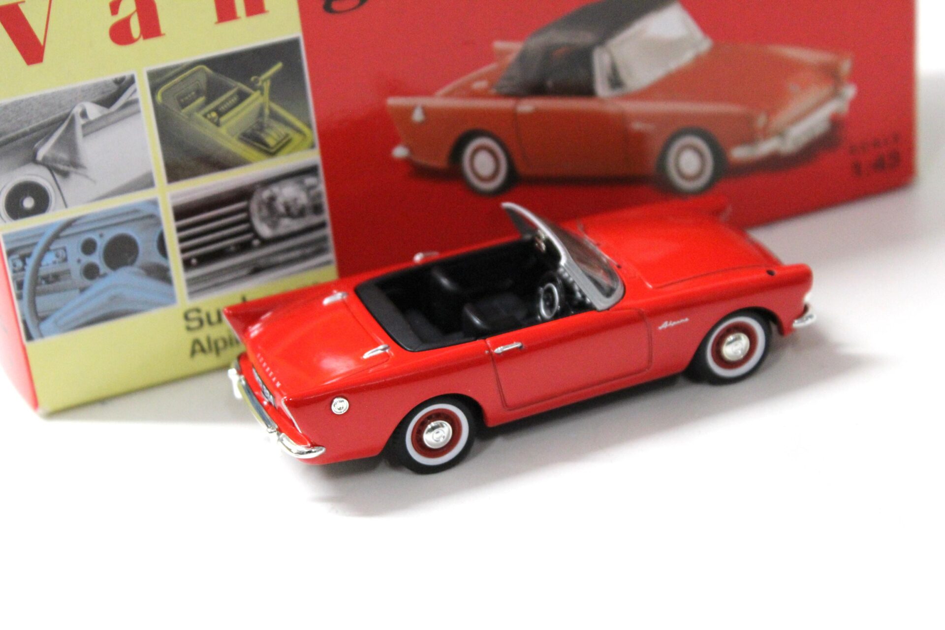 1:43 Vanguards Sunbeam Alpine MKII Carnival red