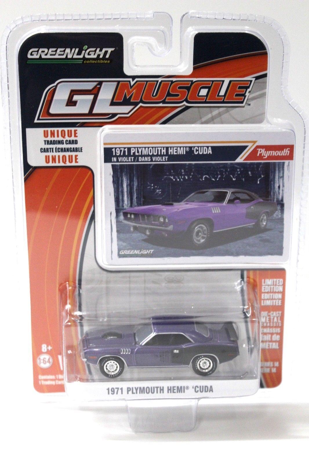 1:64 Greenlight Plymouth Hemi Cuda 1971 purple