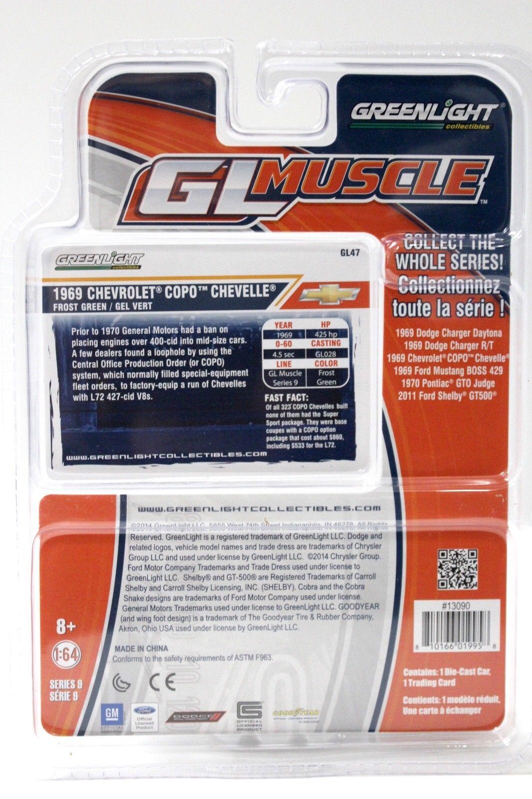 1:64 Greenlight Chevrolet Copo Chevelle 1969 green