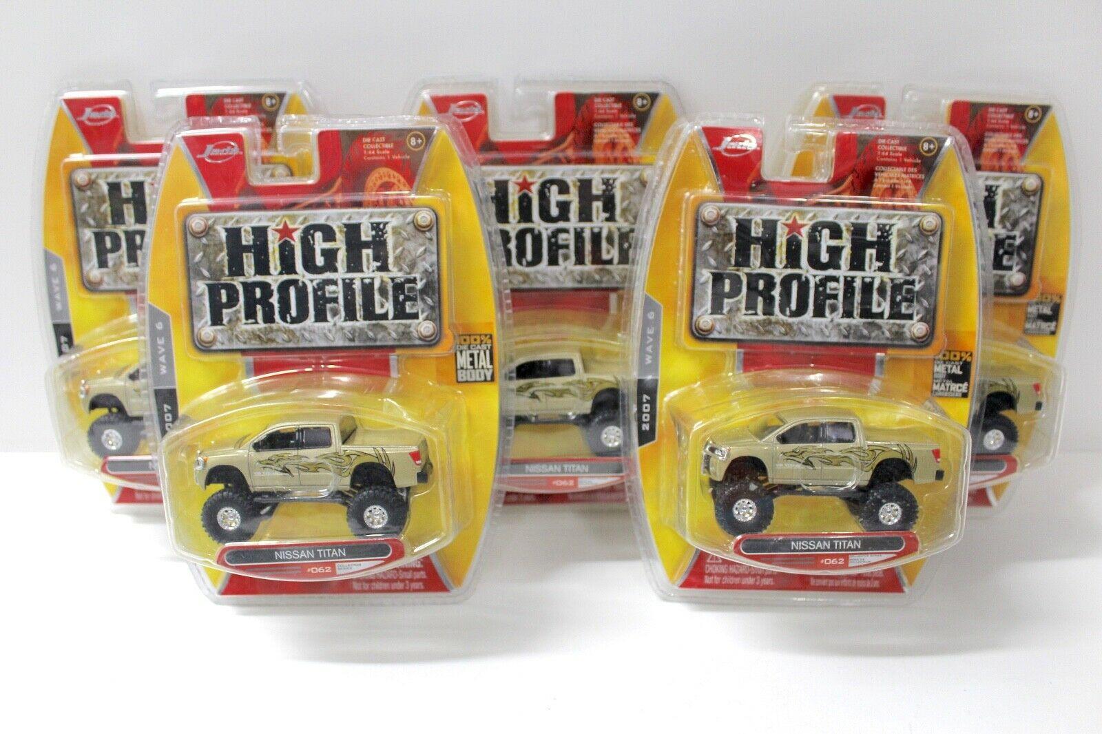 ID 47490 orig.jpg 1:64 JADA Toys Nissan Titan Pick-Up High Profile 5 pcs. SET