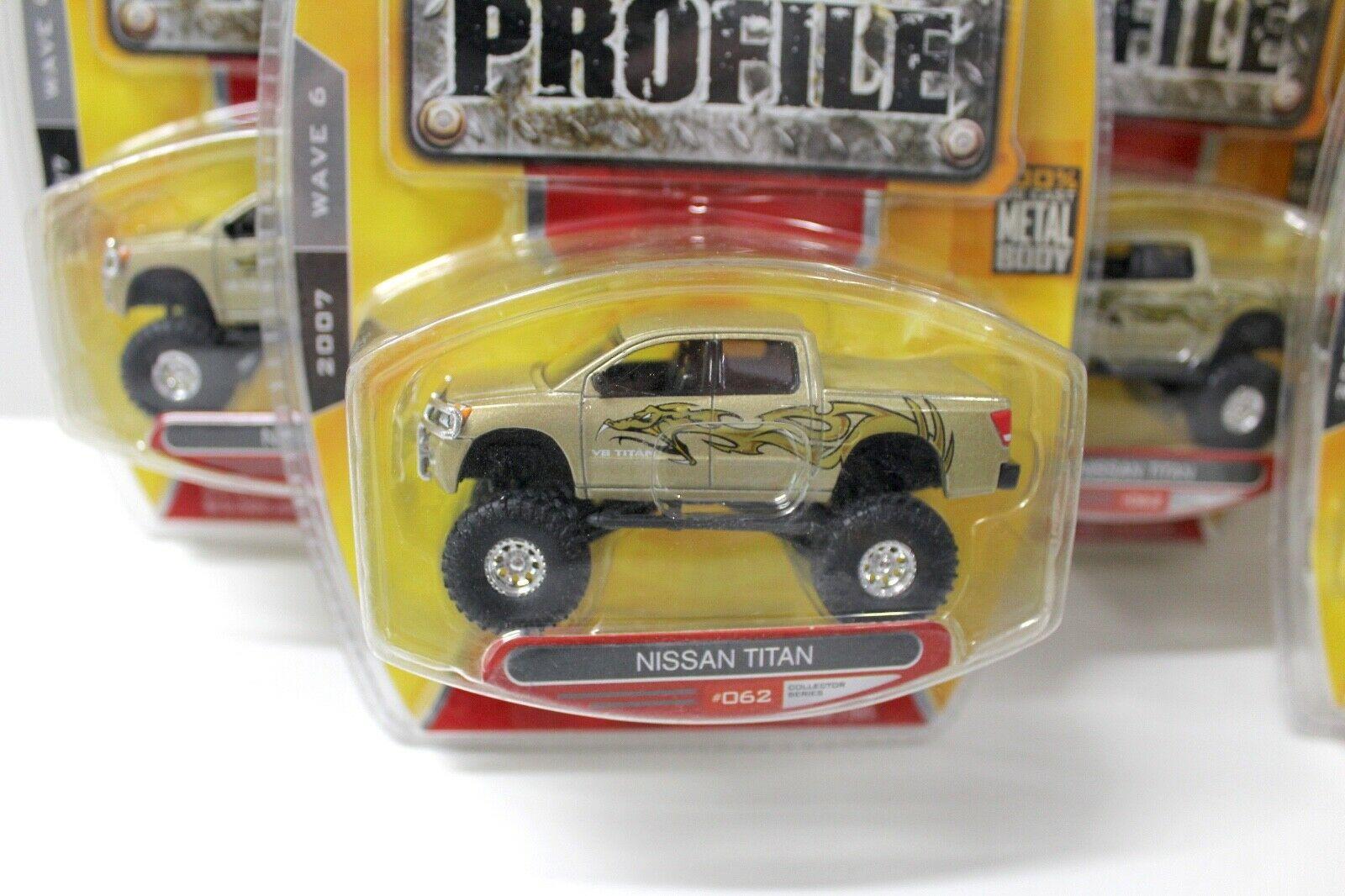 1:64 JADA Toys Nissan Titan Pick-Up High Profile 5 pcs. SET