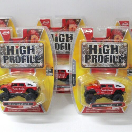 1:64 JADA Toys Hummer H1 red BAJA.CA 2006 SET 5 pcs.