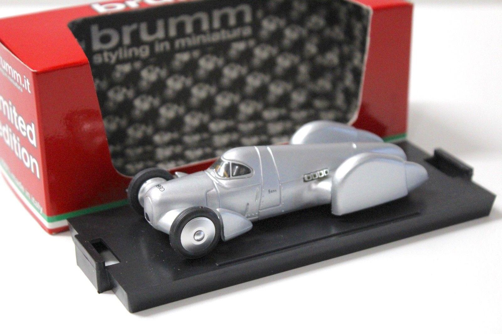 1:43 Brumm Auto Union Record Car 1937 silver