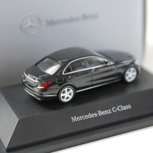 1:87 Herpa Mercedes C-Klasse Sedan W205 black DEALER VERSION
