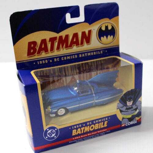1:43 Corgi 1950Â´s DC Comics BATMOBILE BMBV1 Batman blue