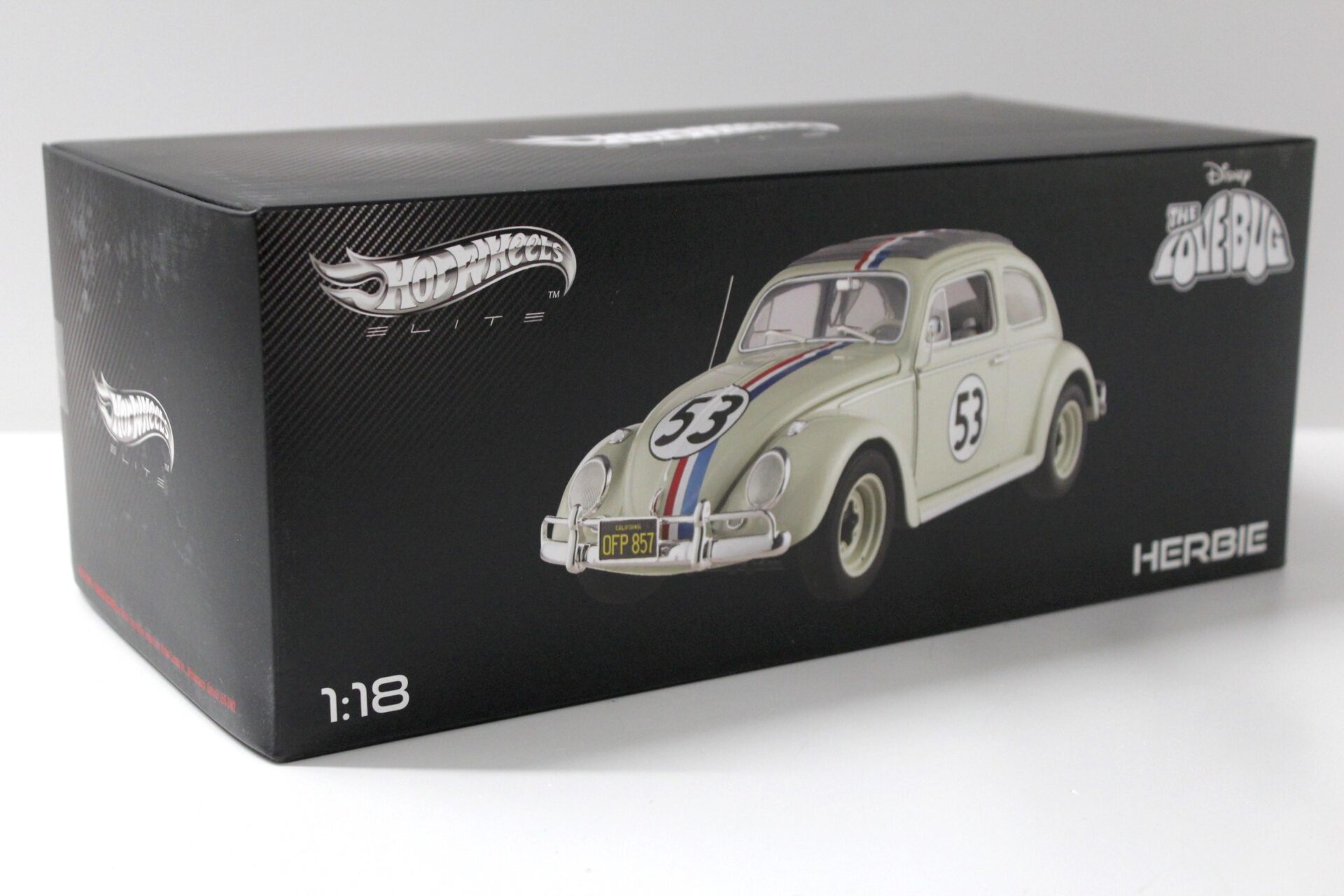 1:18 Hot Wheels Elite VW Käfer HERBIE The Love Bug #53