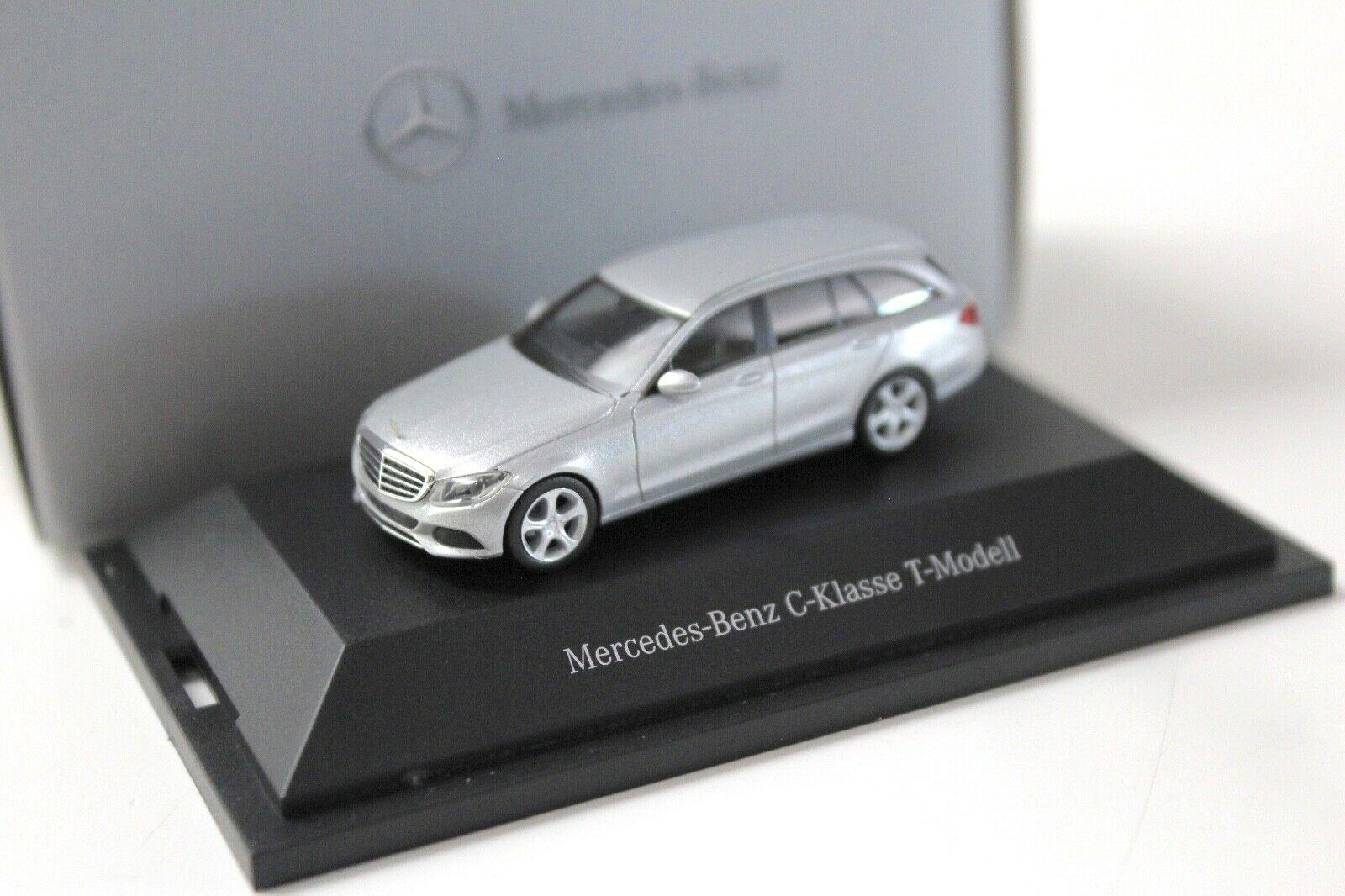 1:87 Herpa Mercedes C-Klasse T-Modell S205 silver DEALER VERSION
