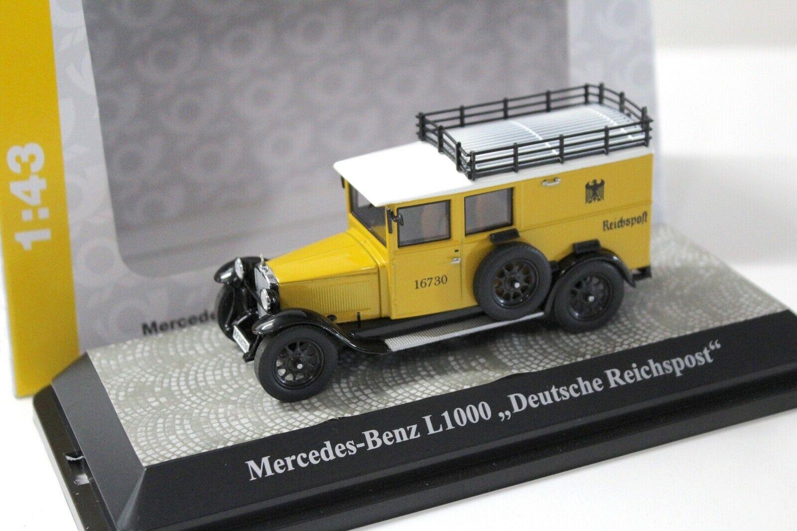 1:43 Premium ClassiXXs Mercedes L1000 "Deutsche Reichspost" yellow