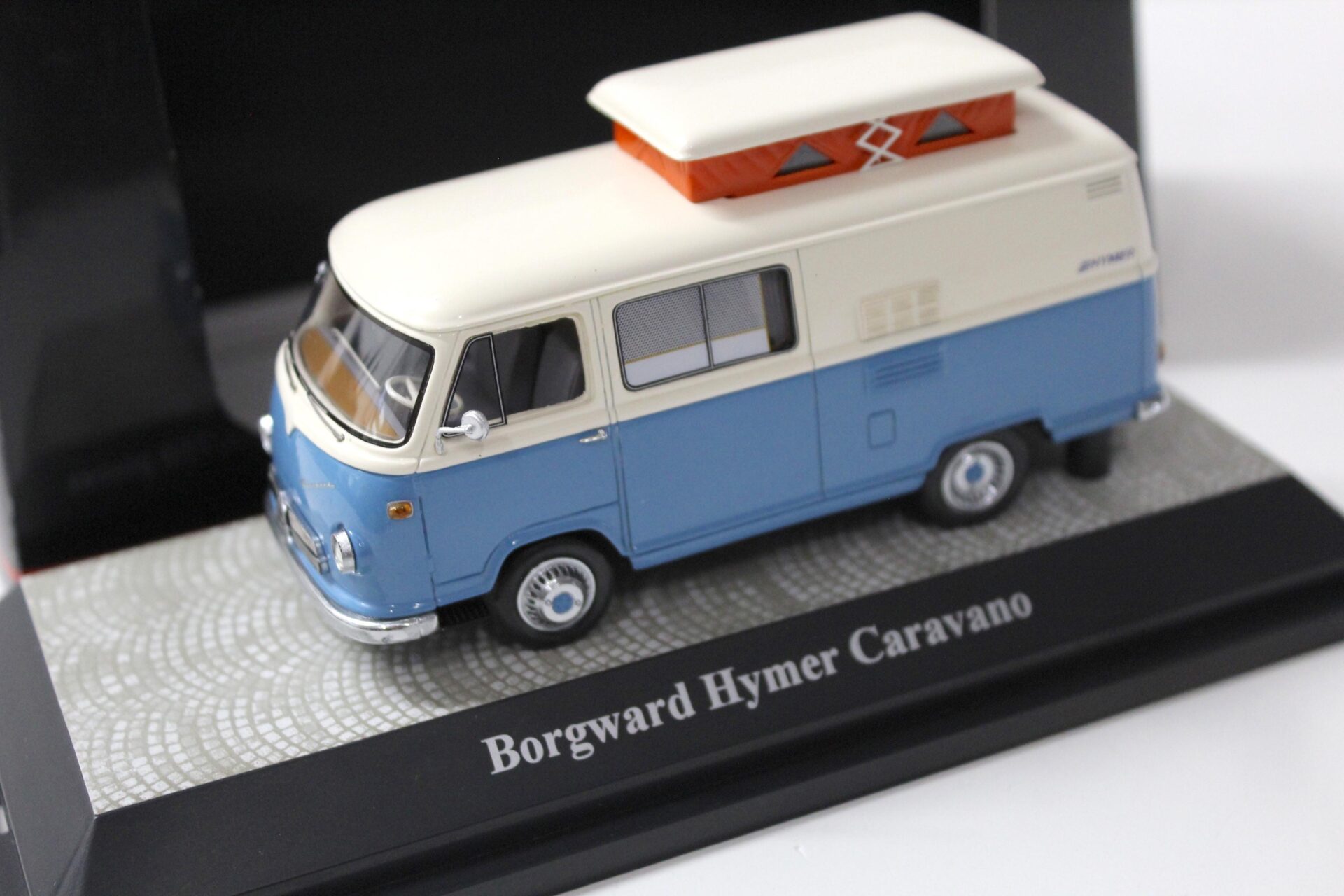 1:43 Premium ClassiXXs Borgward Hymer Caravano light blue/ white