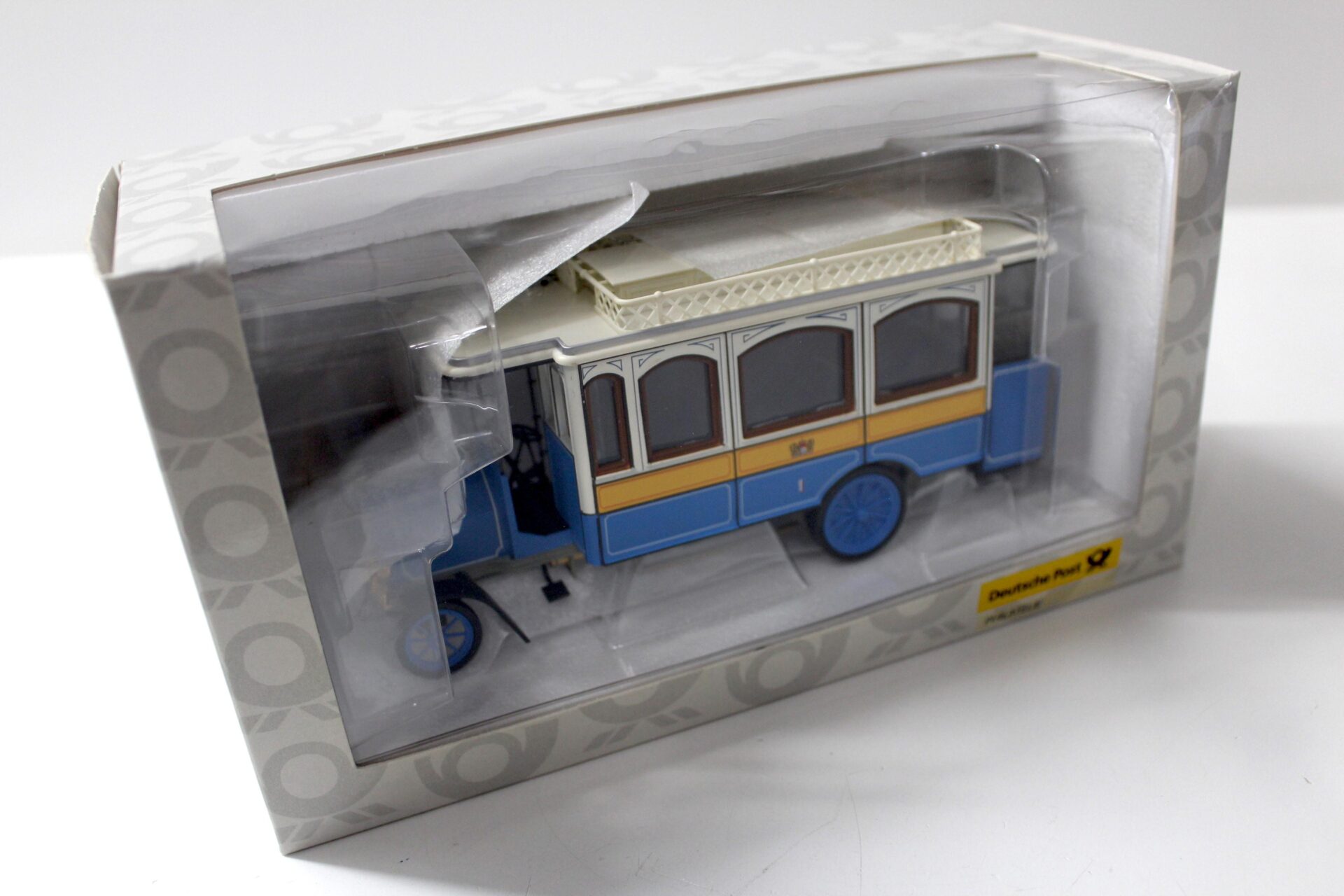 1:43 Dingler 1905 Daimler Deutsche Post Philatelie Kraftpostbus blue