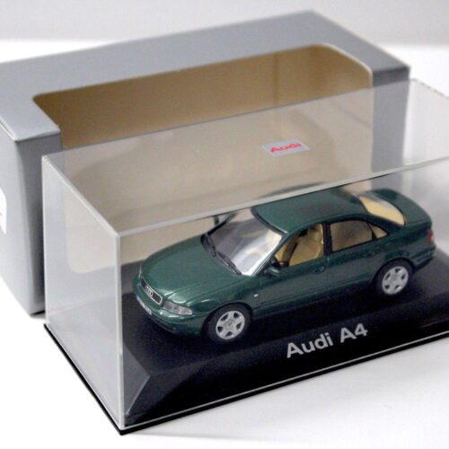 1:43 Minichamps Audi A4 (B5) Sedan green DEALER VERSION