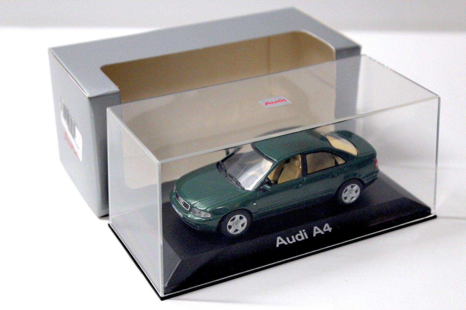 1:43 Minichamps Audi A4 (B5) Sedan green DEALER VERSION