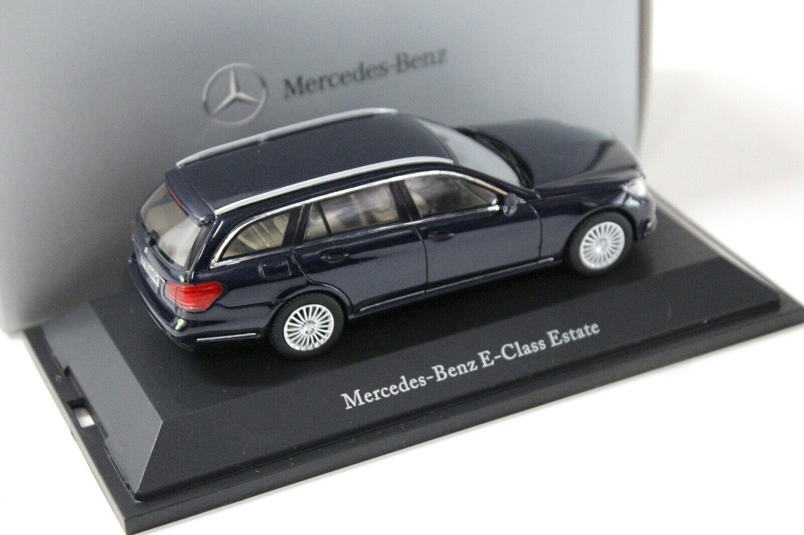 1:43 Kyosho Mercedes E-Klasse T-Modell dark blue DEALER VERSION