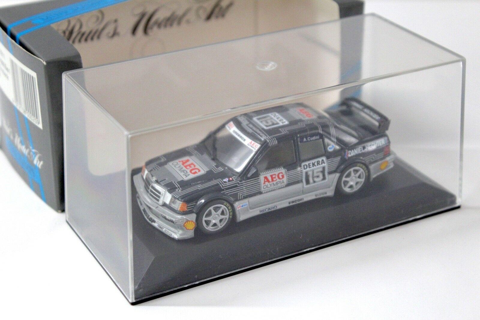 1:43 Minichamps Mercedes 190E EVO1 Snobeck A.Cudini #15 AEG