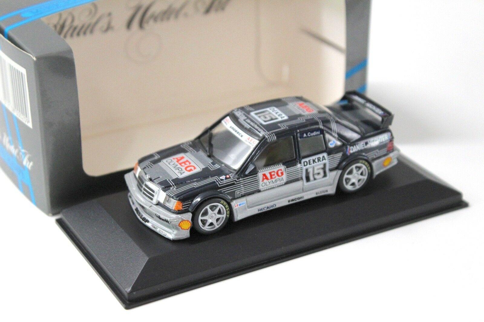 1:43 Minichamps Mercedes 190E EVO1 Snobeck A.Cudini #15 AEG