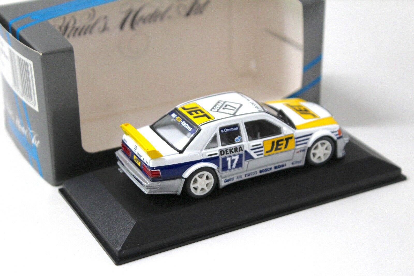 1:43 Minichamps Mercedes 190E EVO1 OMMEN MS-Jet #17