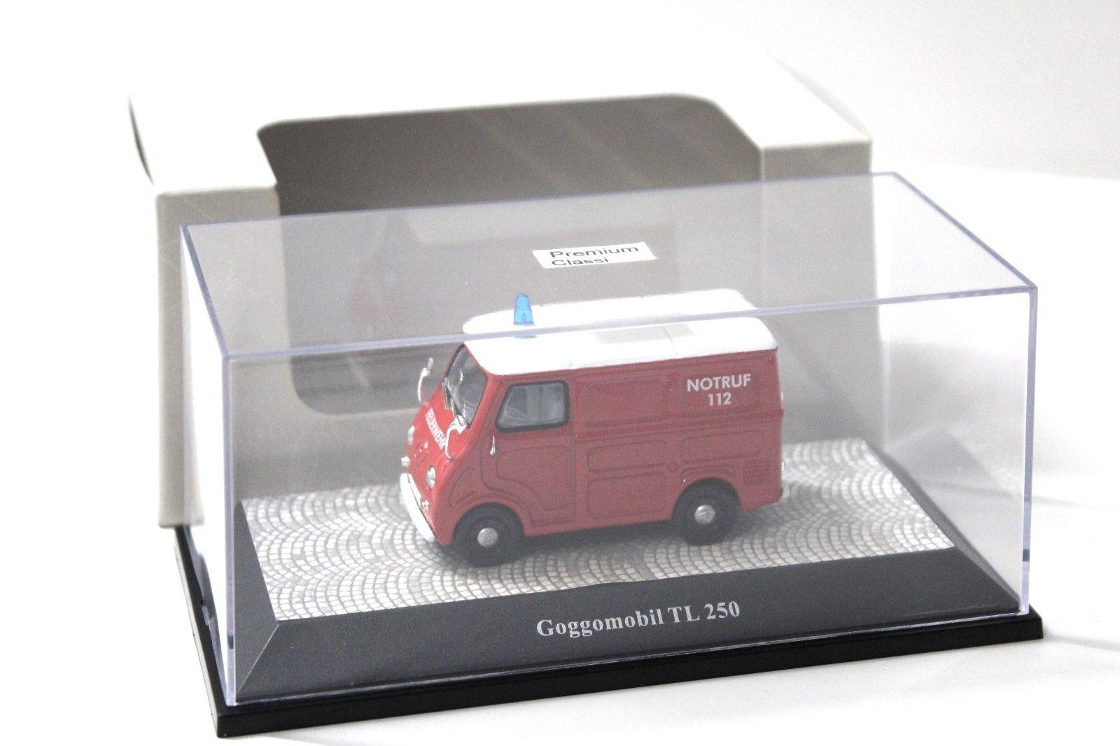 1:43 Premium ClassiXXs Goggomobil TL 250 Feuerwehr red