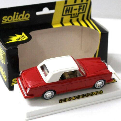 1:43 Solido Bentley Continental Cabriolet red/white