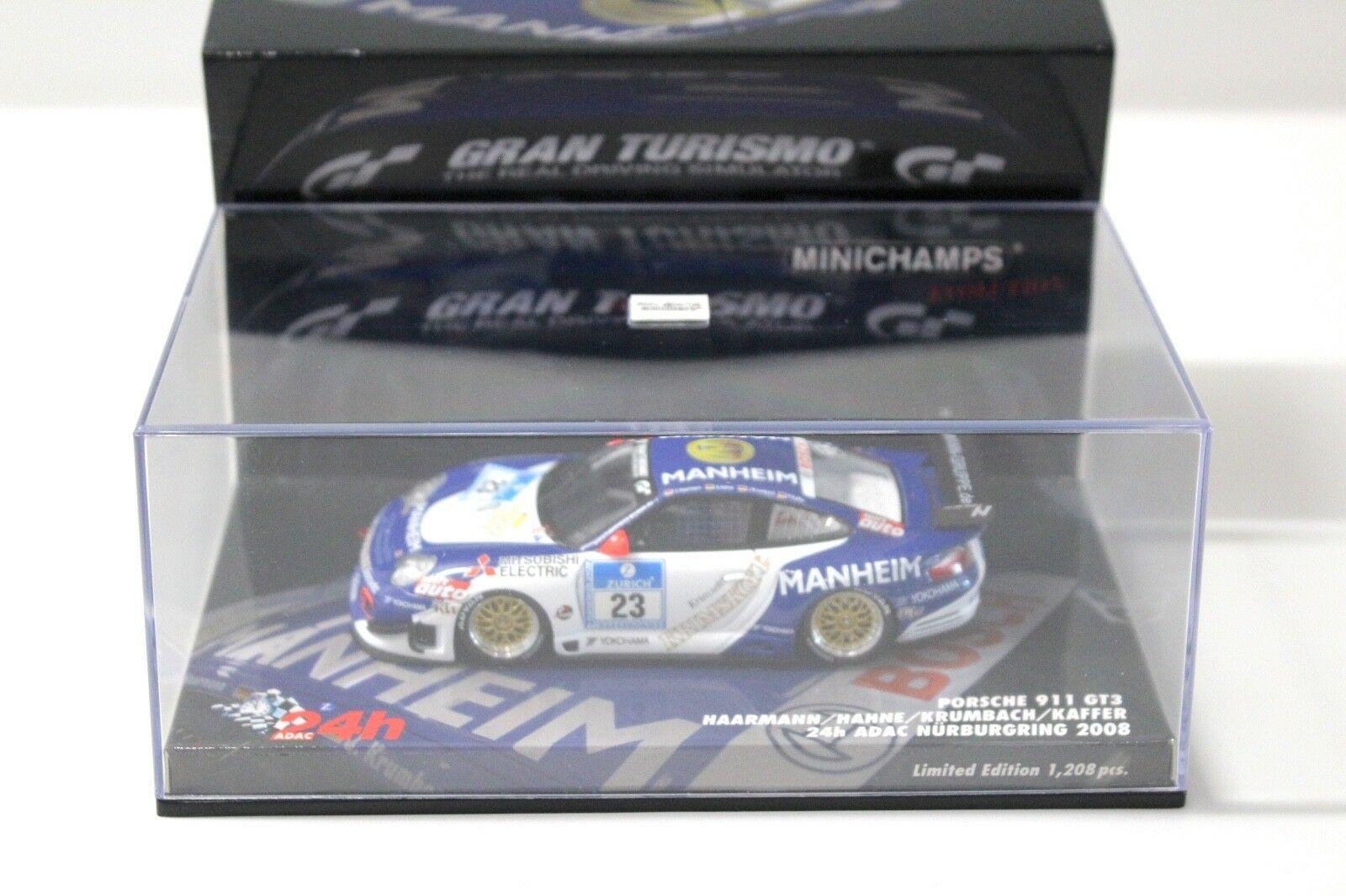 1:43 Minichamps Porsche 911 GT3 24h Nürburgring 2008 #23
