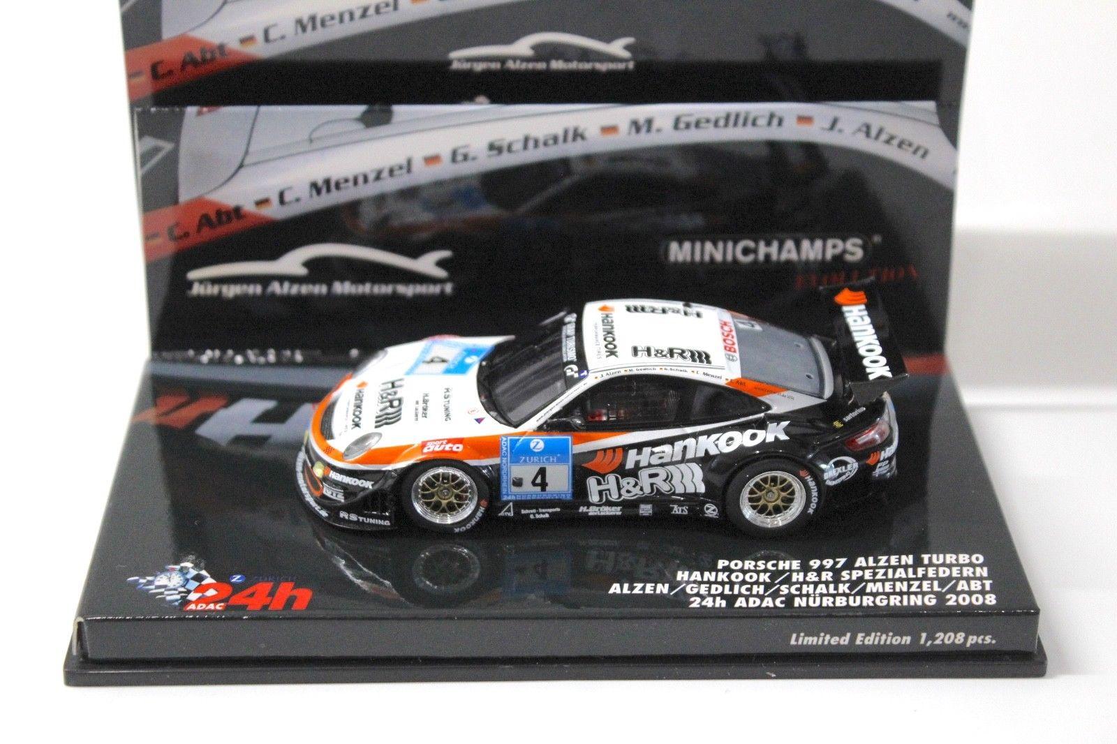 1:43 Minichamps Porsche 911 997 Alzen Turbo H&R 24h 2008 #4