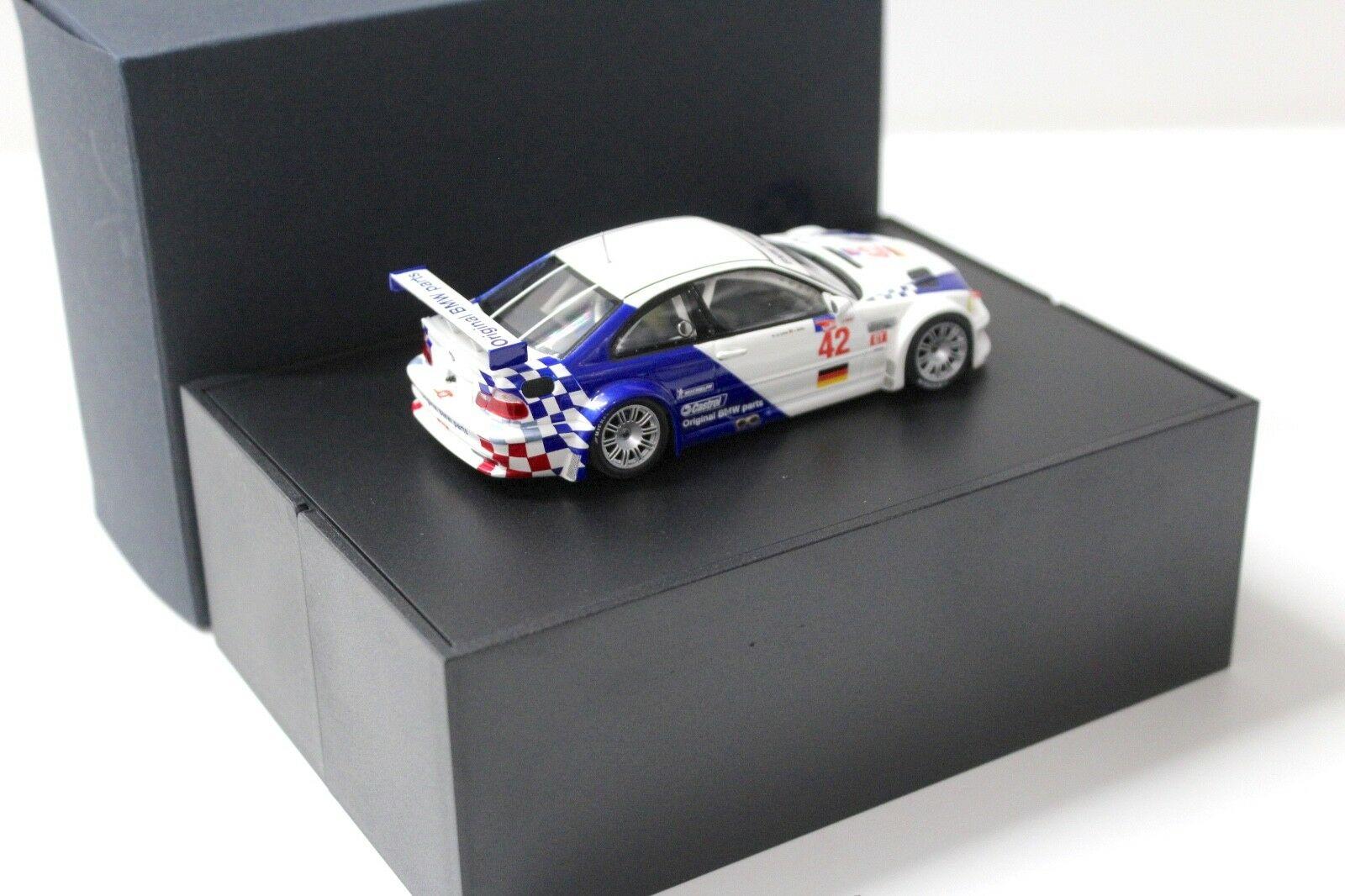 1:43 Minichamps BMW M3 GTR 2001 ALMS Müller/ Letho #42 DEALER VERSION