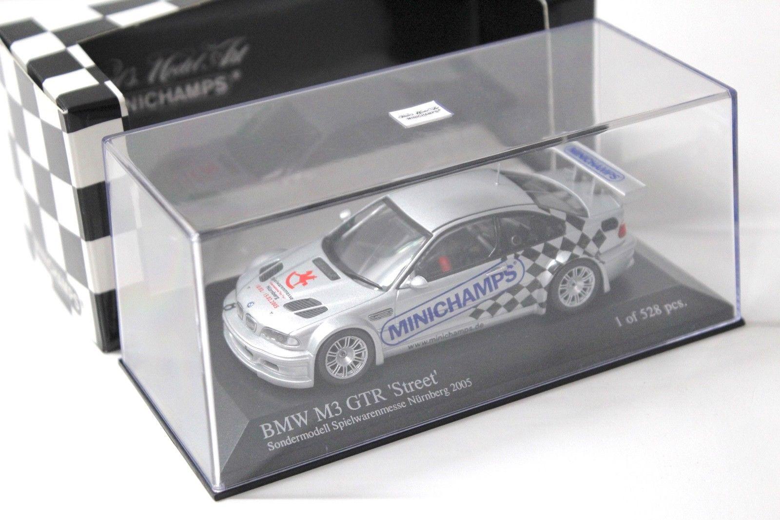 1:43 Minichamps BMW M3 GTR E46 Street "TOY FAIR 2005" silver