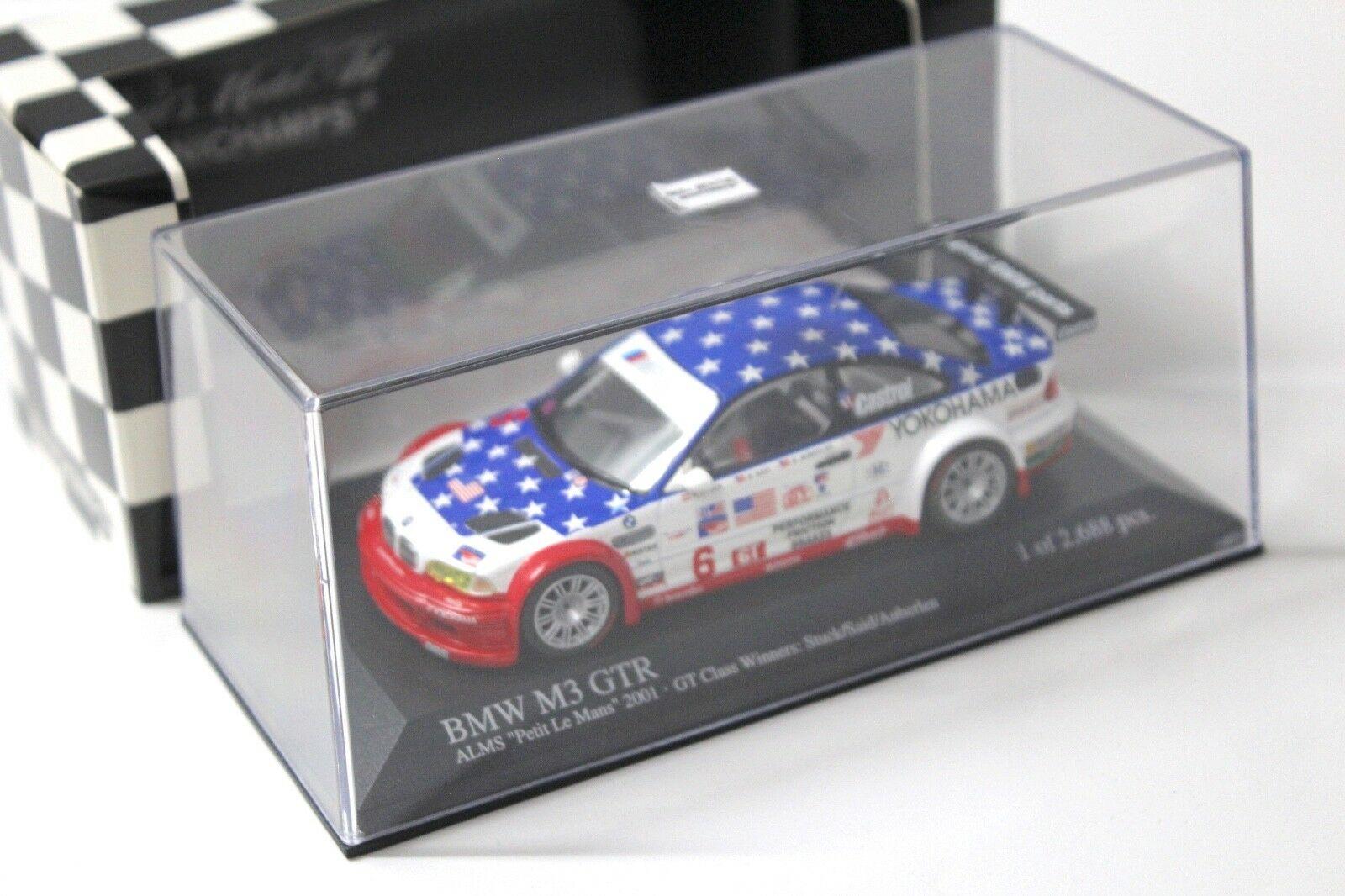 1:43 Minichamps BMW M3 GTR E46 ALMS 2001 Petit LM #6