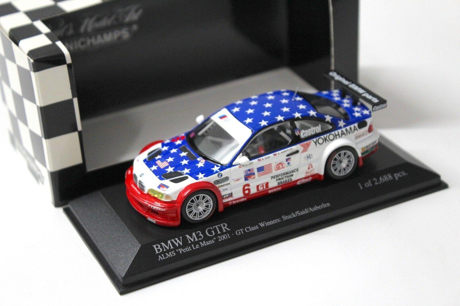 1:43 Minichamps BMW M3 GTR E46 ALMS 2001 Petit LM #6